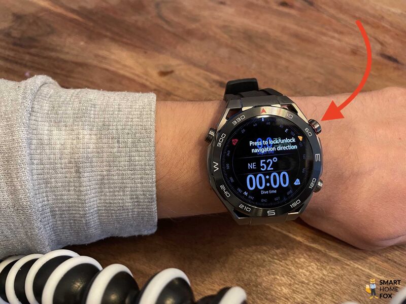 Tauchmodus auf der Huawei Watch.